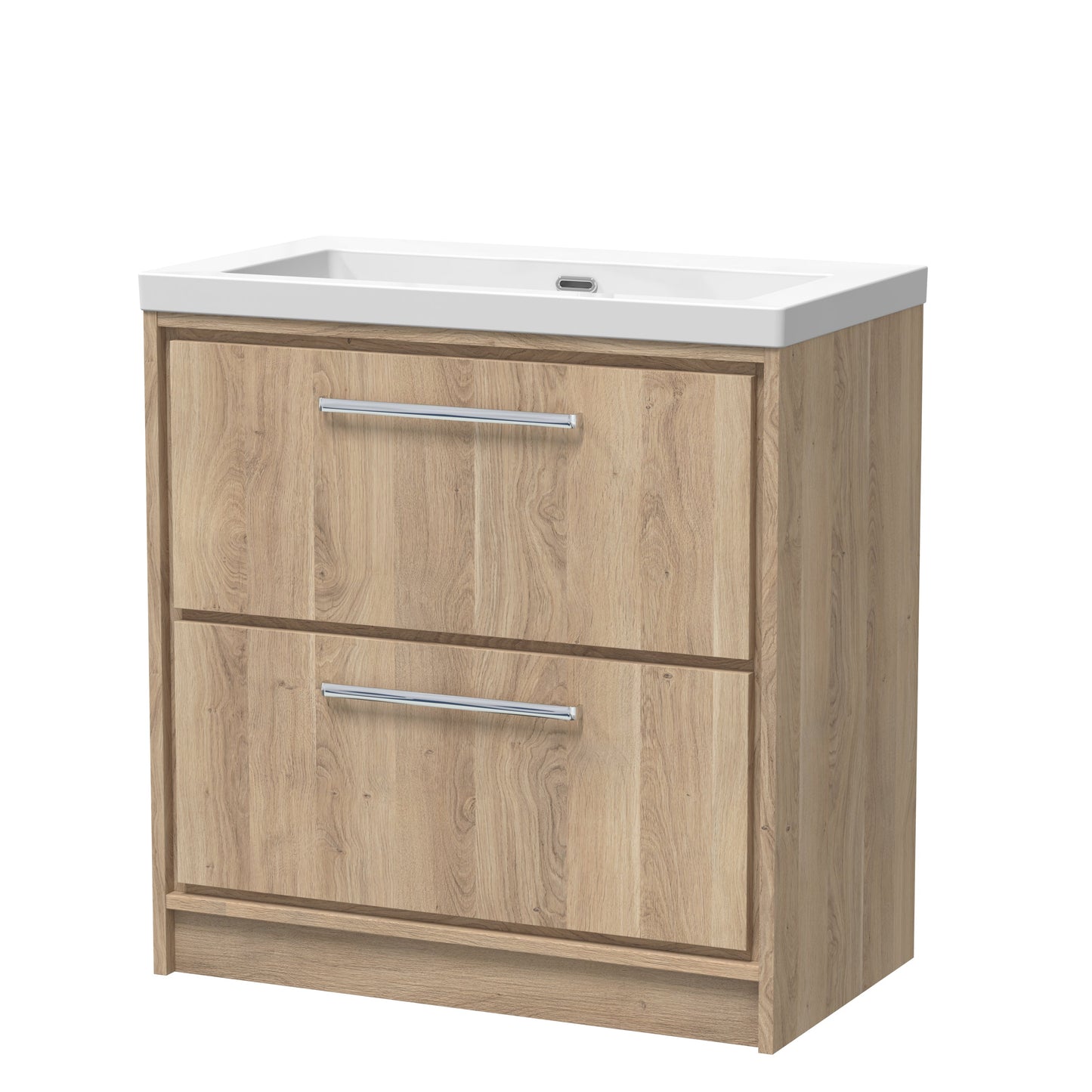 Hudson Reed Lille Floor Standing 2 Drawer Vanity with Basin/Worktop