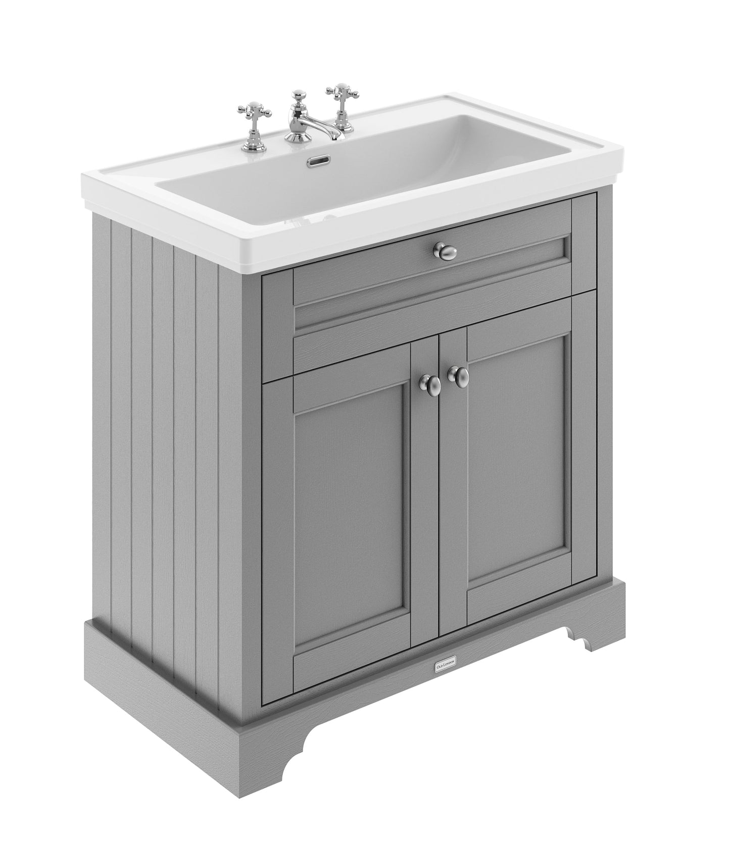 Hudson Reed Old London 2-Door Floorstanding Vanity & Classic Basin