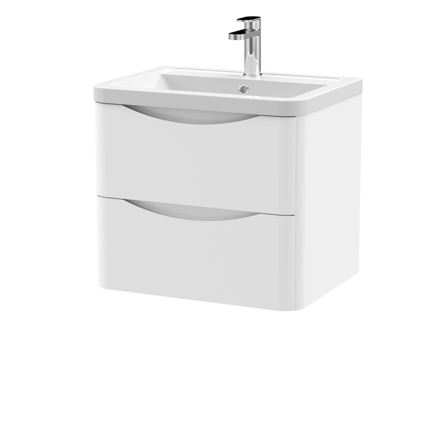 Nuie Lunar Wall Hung 2 Drawer Vanity & Basin