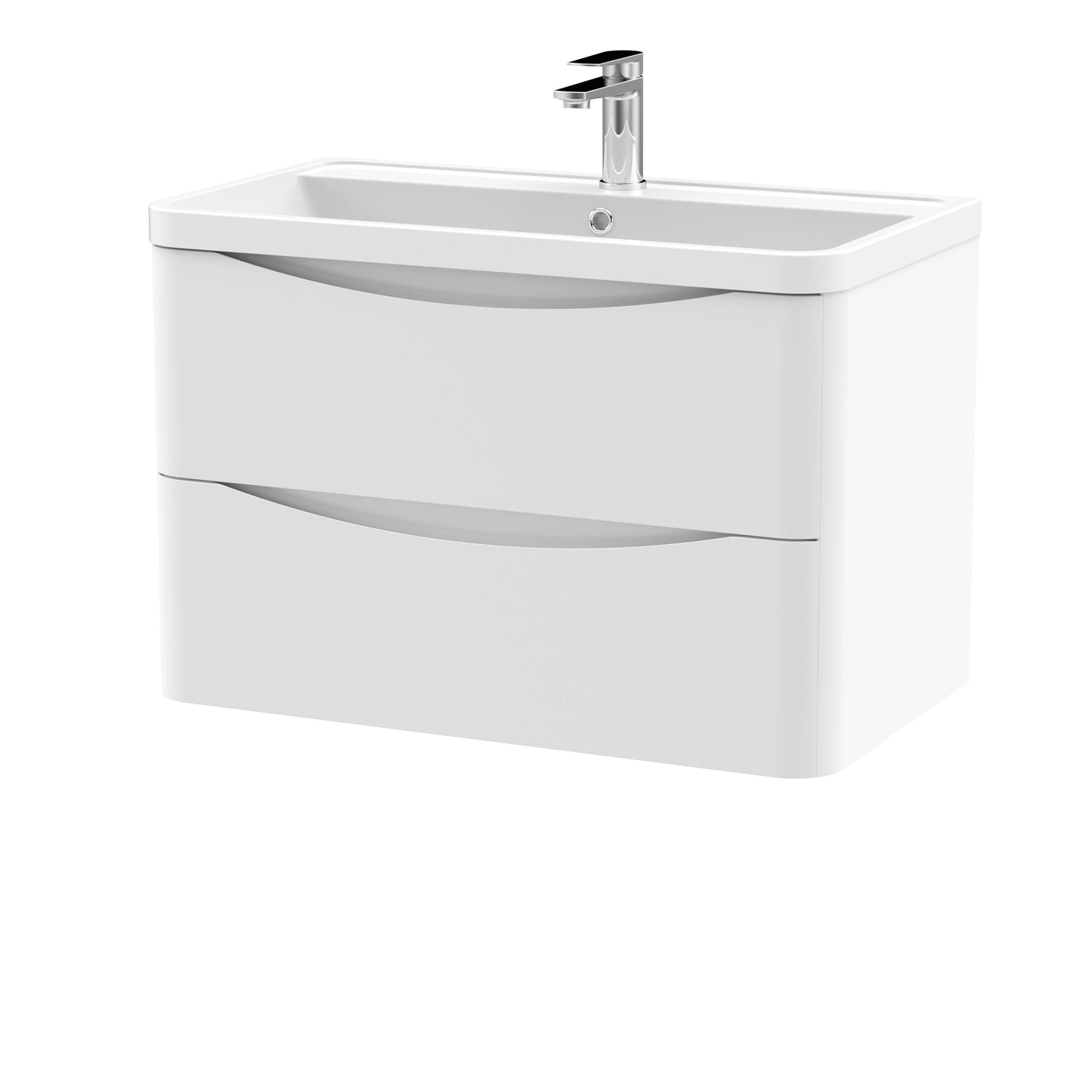 Nuie Lunar Wall Hung 2 Drawer Vanity & Basin