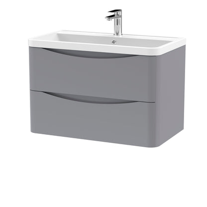 Nuie Lunar Wall Hung 2 Drawer Vanity & Basin