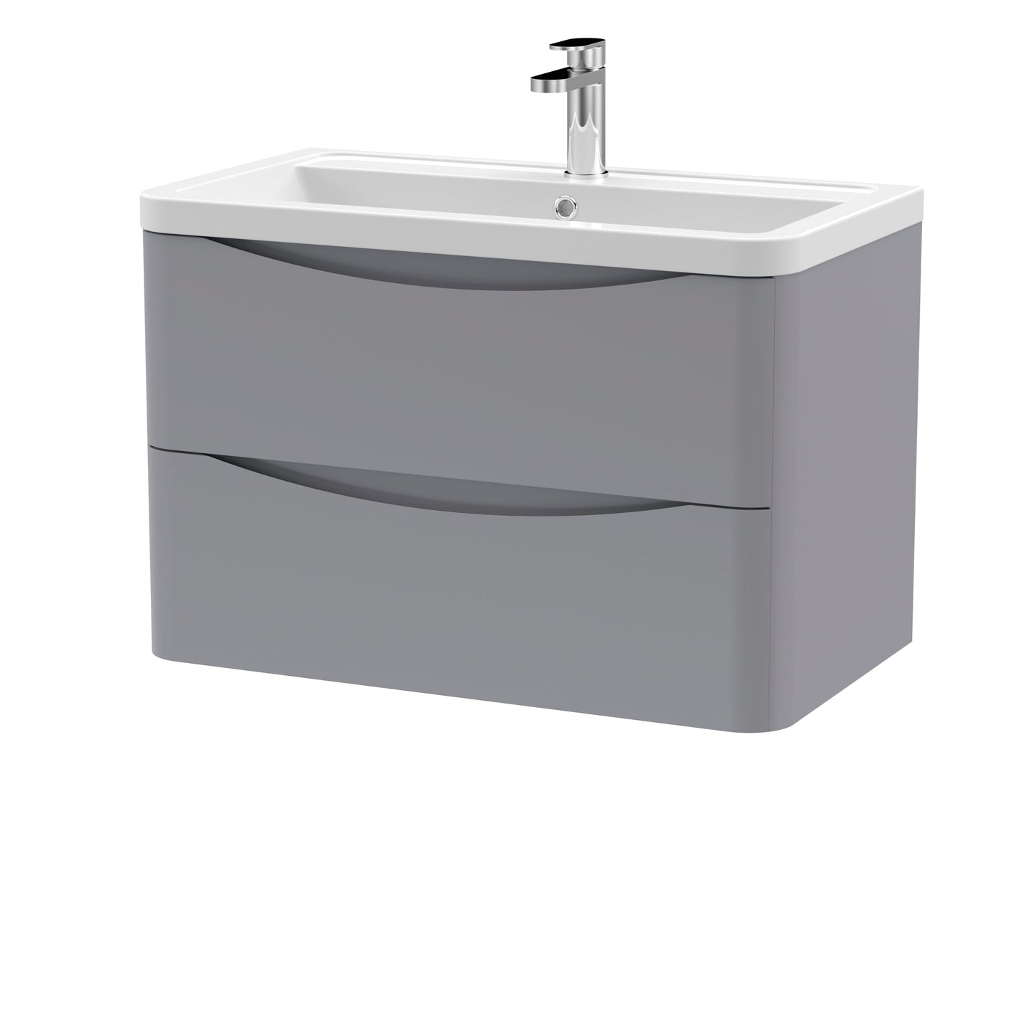 Nuie Lunar Wall Hung 2 Drawer Vanity & Basin