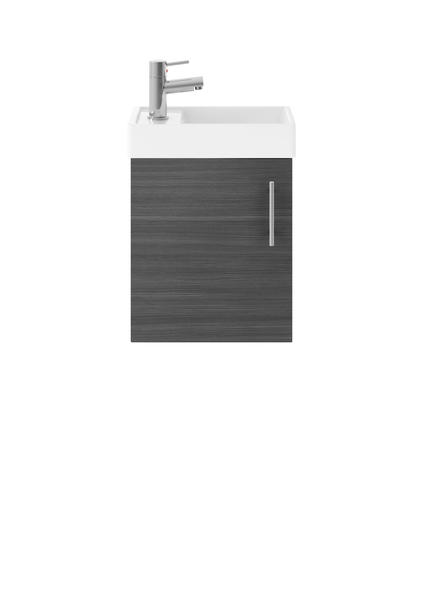 Nuie Vault Wall Hung 400mm 1-Door Vanity and Basin