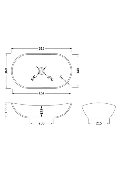 Nuie Counter Top Vessel