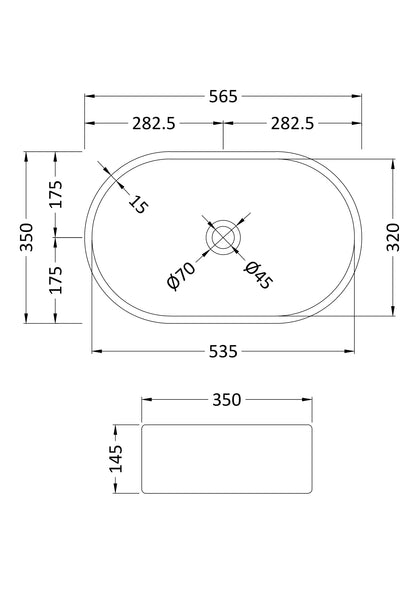 Nuie Oval Vessel