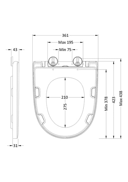 Nuie Round Wrapover Seat