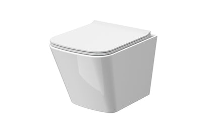 Nuie Ava Rimless Wall Hung Toilet with Sandwich Seat