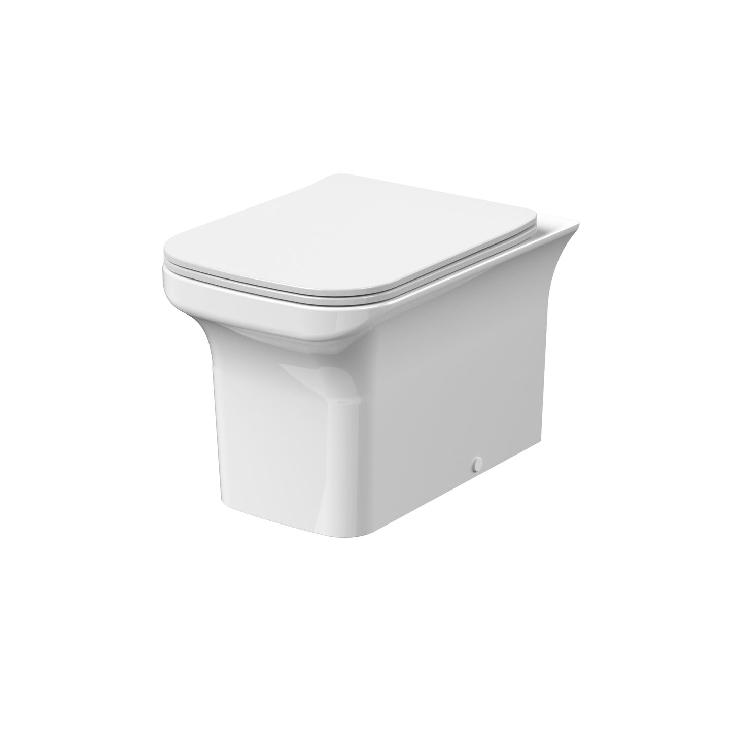 Nuie Ava Rimlesst Back to Wall Toilet with Sandwich Seat