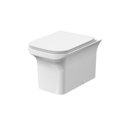 Nuie Ava Rimlesst Back to Wall Toilet with Sandwich Seat