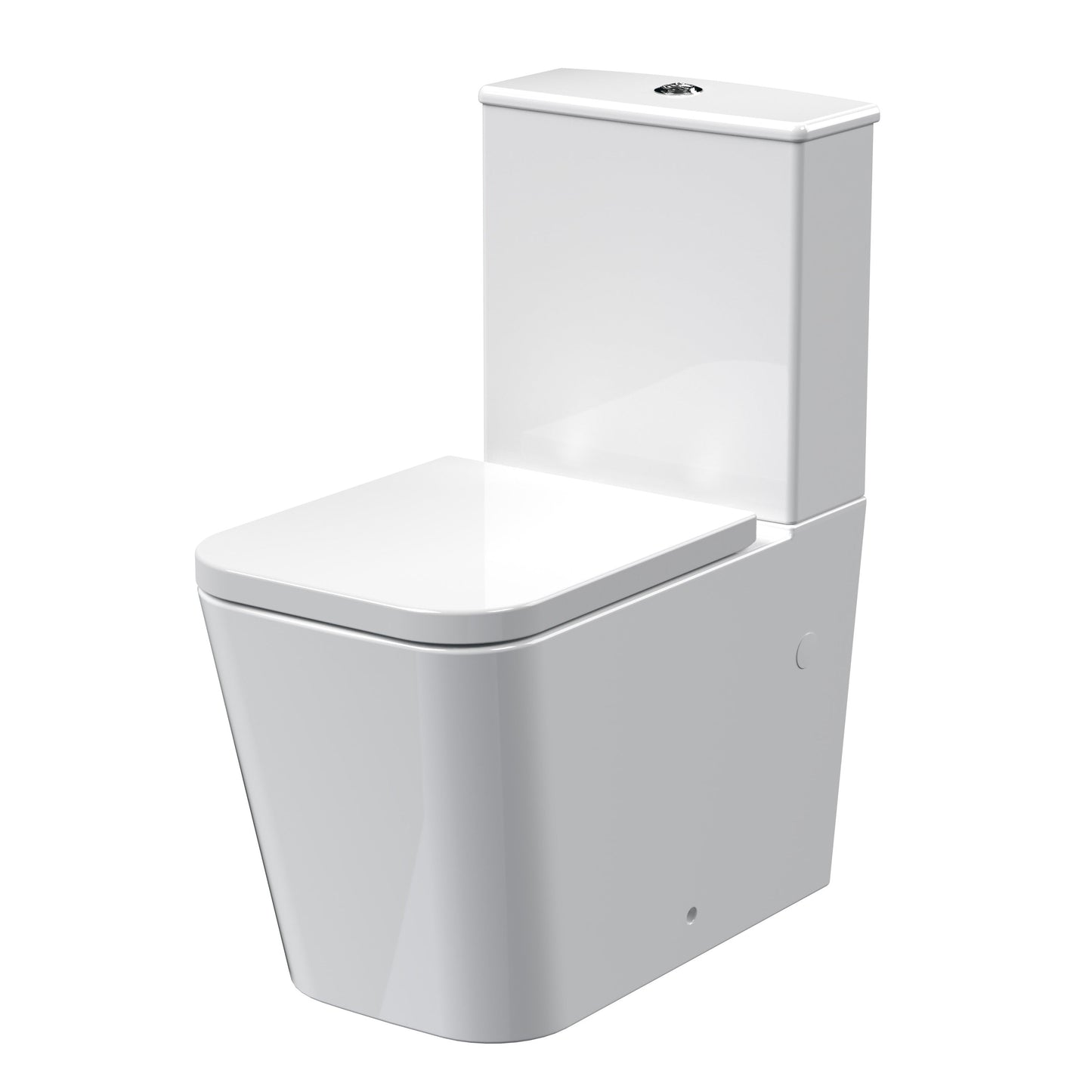 Nuie Ava Rimless Flush to Wall Toilet with Cistern & Seat