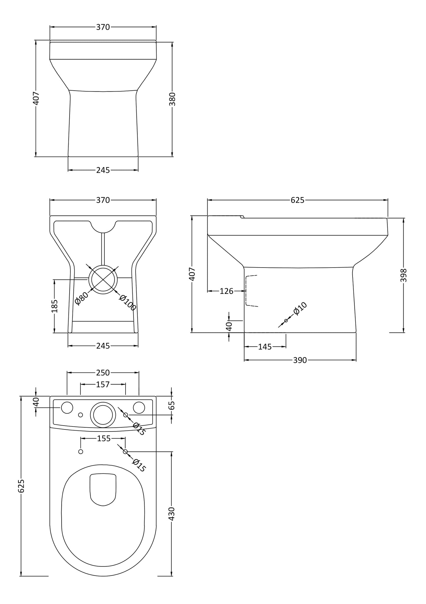 Nuie Harmony Toilet & 1TH Basin Semi Pedestal