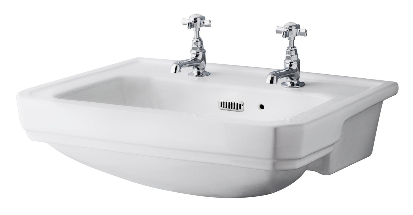 Hudson Reed Richmond 560mm Semi Recessed Basin