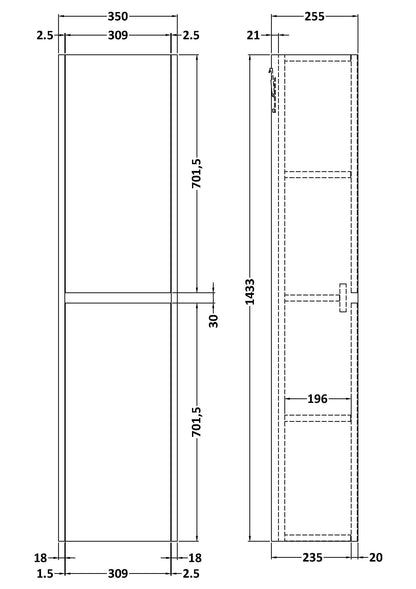 Nuie Havana Tall Unit