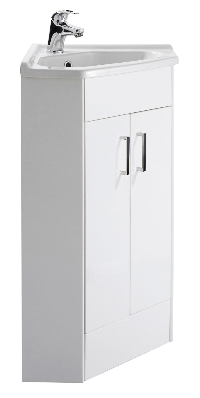 Nuie Mayford 555mm 2 Door Corner Cabinet & Basin