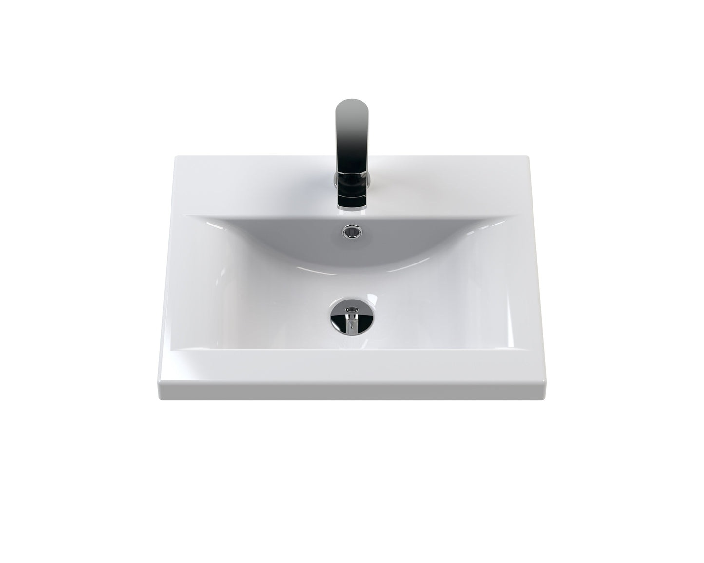 Hudson Reed Fluted 500mm Wall Hung 2 Drawer Vanity & Basin