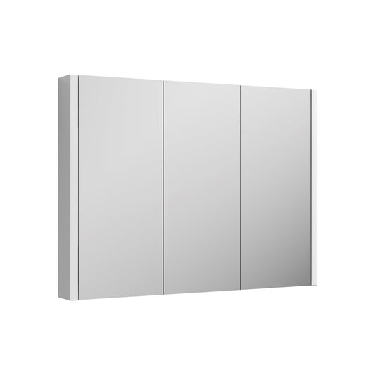 Nuie Eden 900mm 3-Door Mirror Cabinet - White