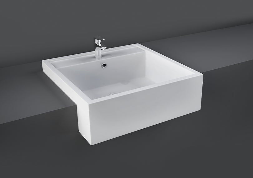 RAK-Nova 460mm Semi Recessed Wash Basin 1TH