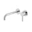 Vado Slimline wall mounted basin mixer tap with knurled accents