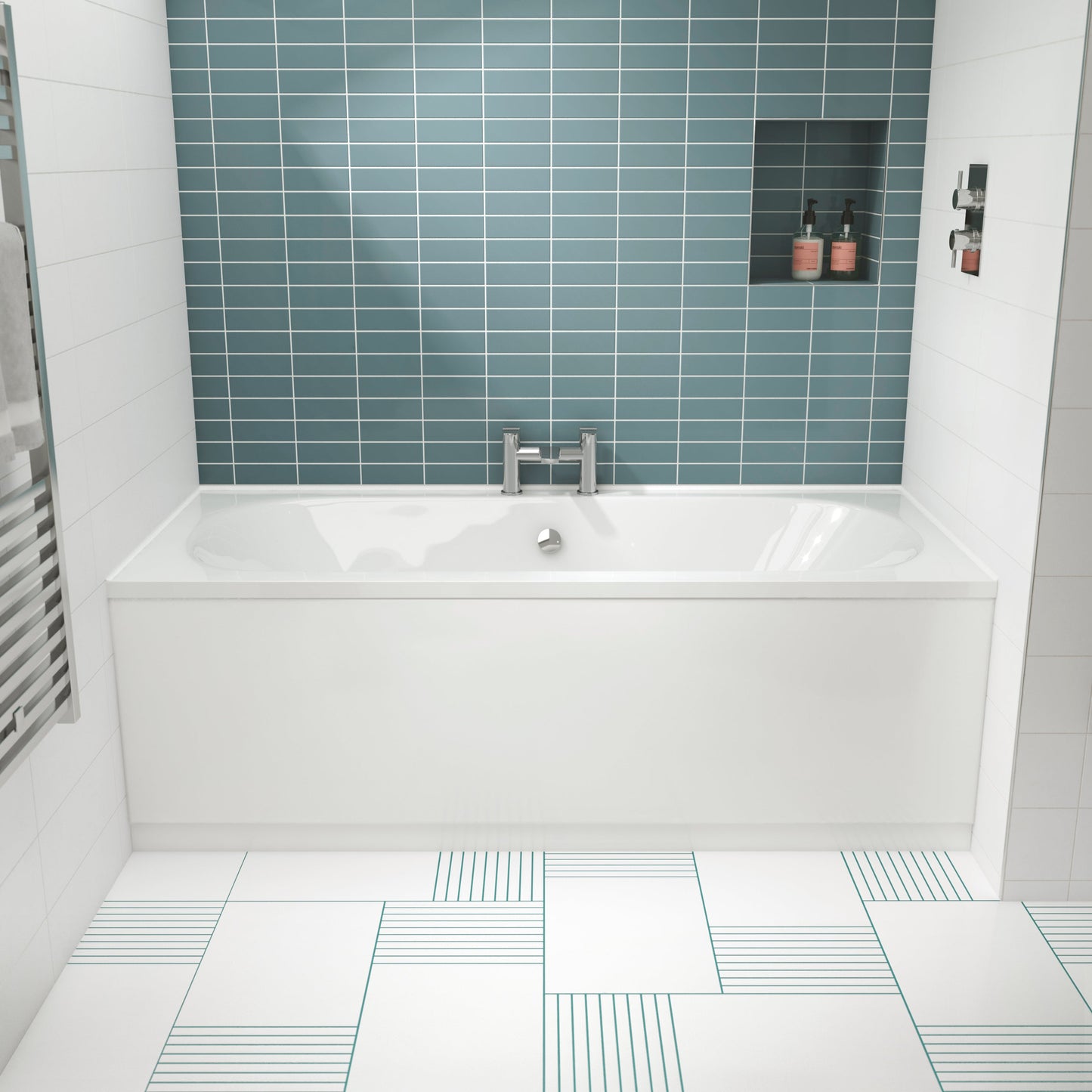 Nuie Otley Round Double Ended Standard Bath