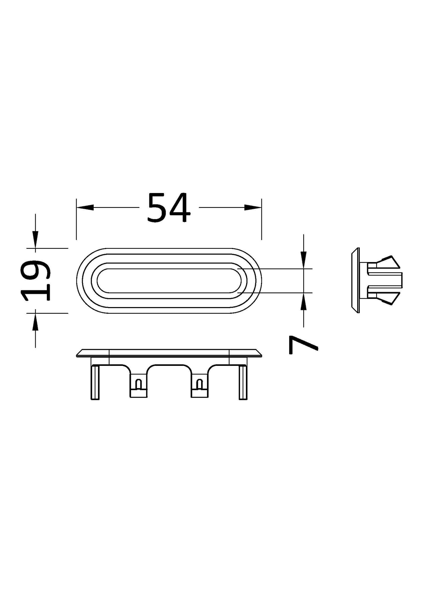 Nuie Oval Overflow Cover