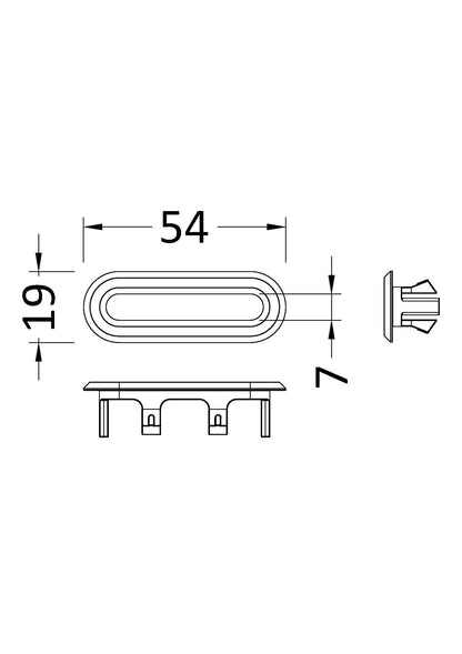 Nuie Oval Overflow Cover