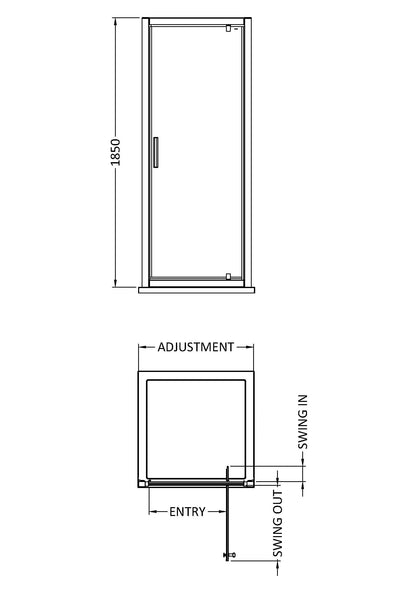 Hudson Reed Pacific Pivot Door