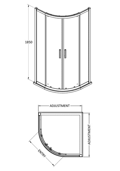 Hudson Reed Pacific Quadrant doors