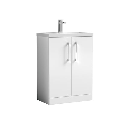 Nuie Arno 600mm Floor Standing 2 Door Vanity & Basin