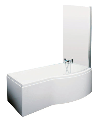 Nuie B Style Shower Bath with optional Curved Shower Screen