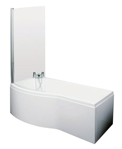 Nuie B Style Shower Bath with optional Curved Shower Screen