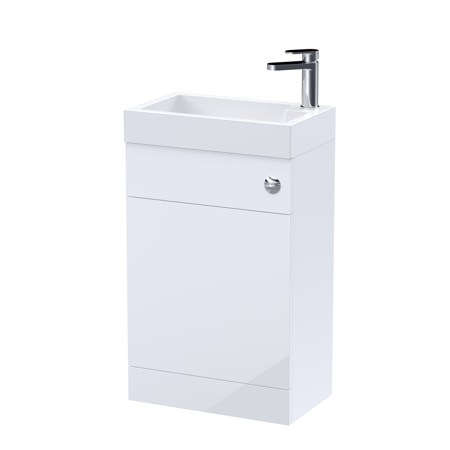 Nuie Athena Slimline Floorstanding 500mm 2 in 1 WC/Basin Unit