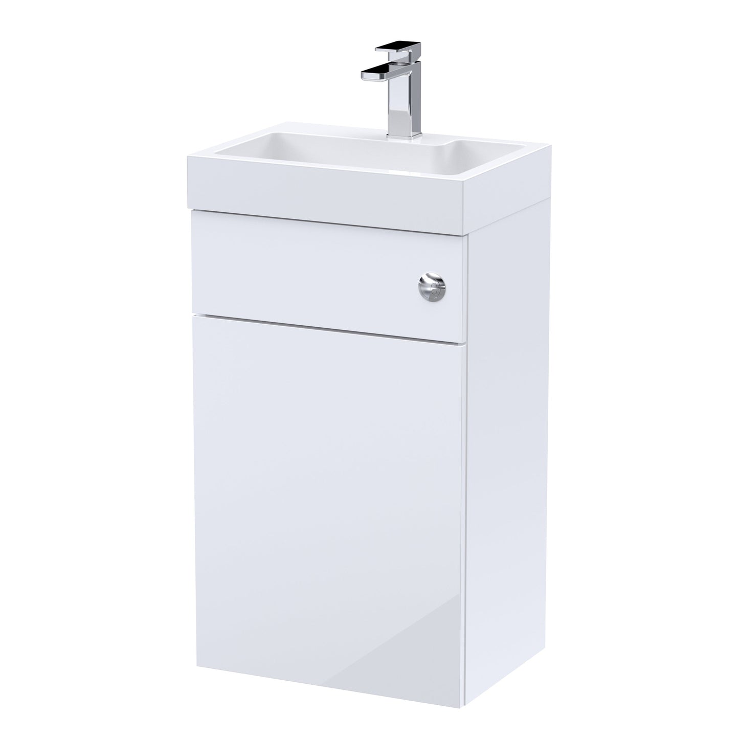 Nuie Athena Floorstanding 500mm 2 in 1 WC/Basin Unit