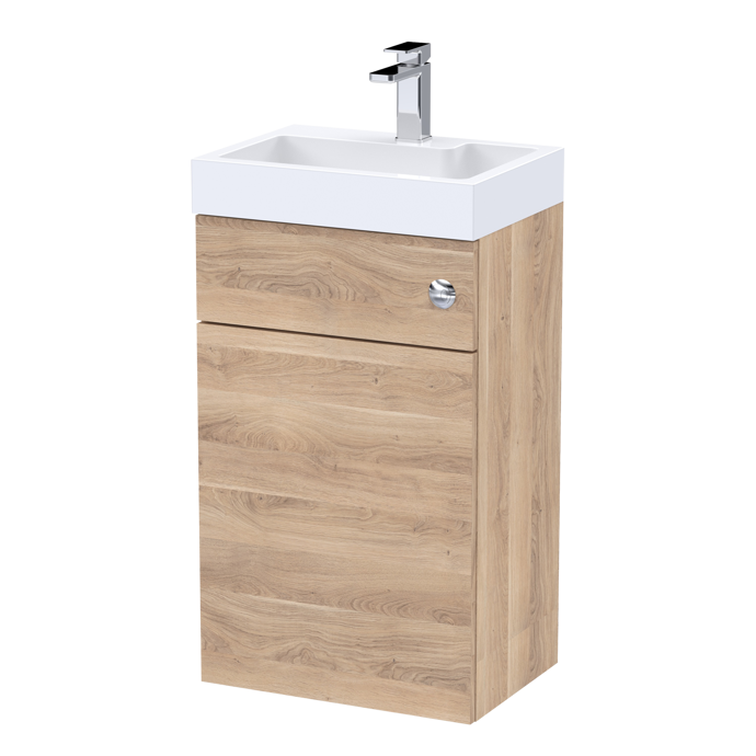 Nuie Athena Floorstanding 500mm 2 in 1 WC/Basin Unit