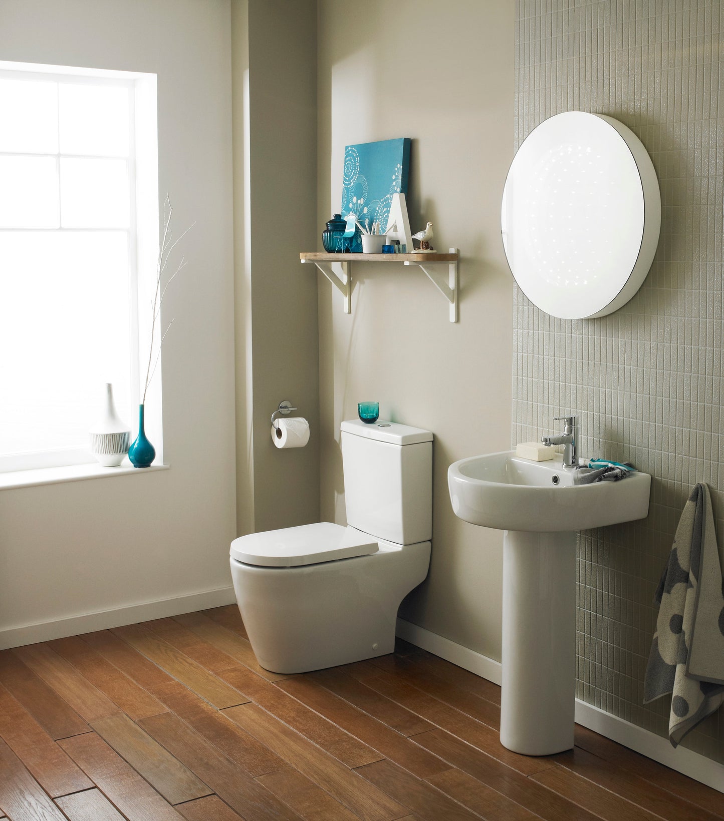 Nuie Provost Semi Flush to Wall Toilet & Cistern