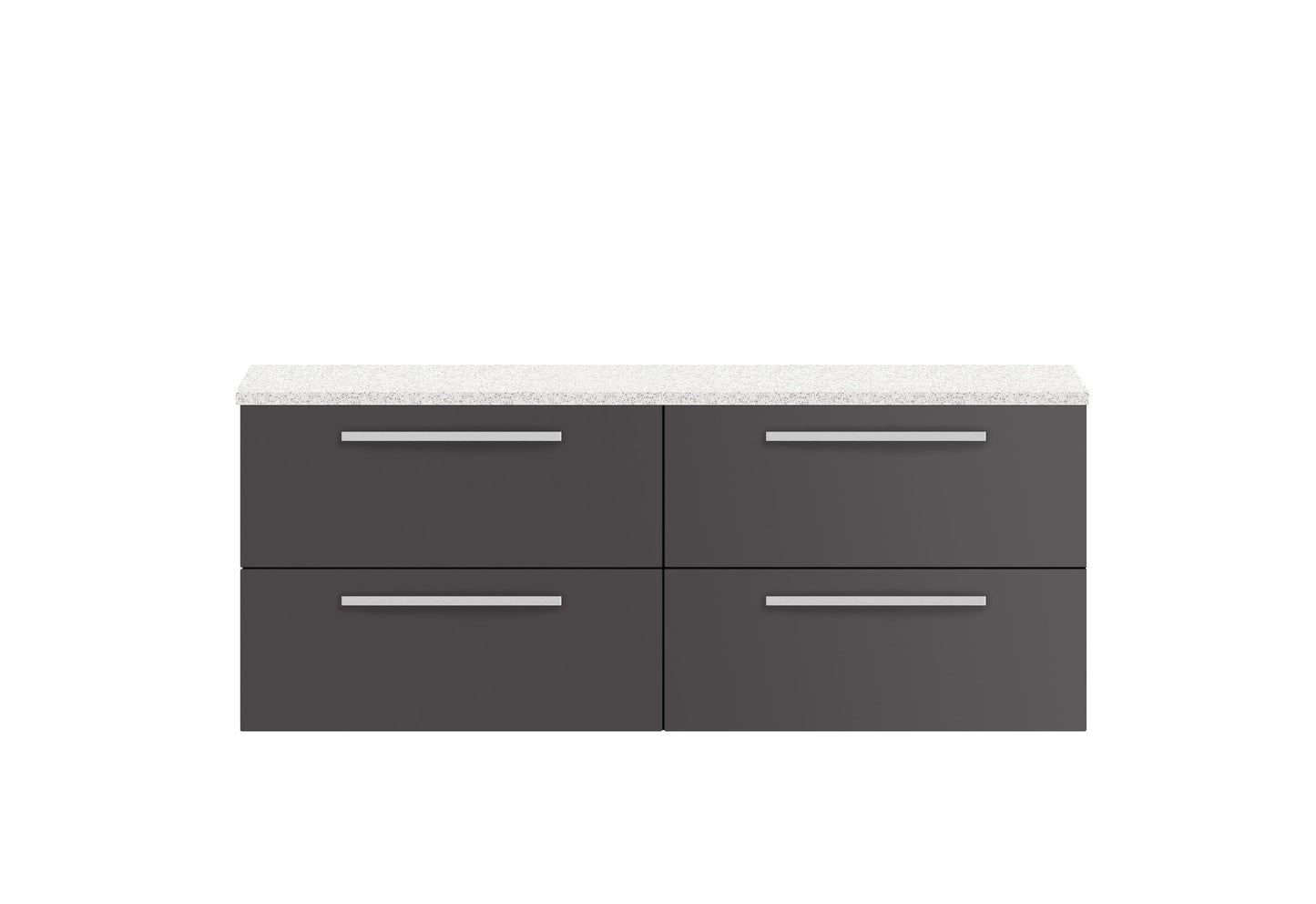 Hudson Reed Quartet 1400mm Wall Hung 4 Drawer Unit