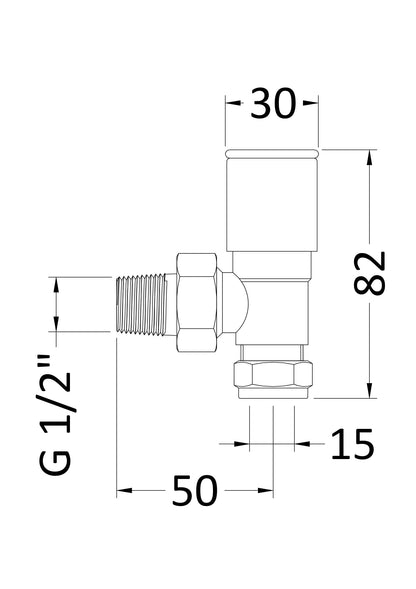 Nuie Modern Radiator Valves (pairs)