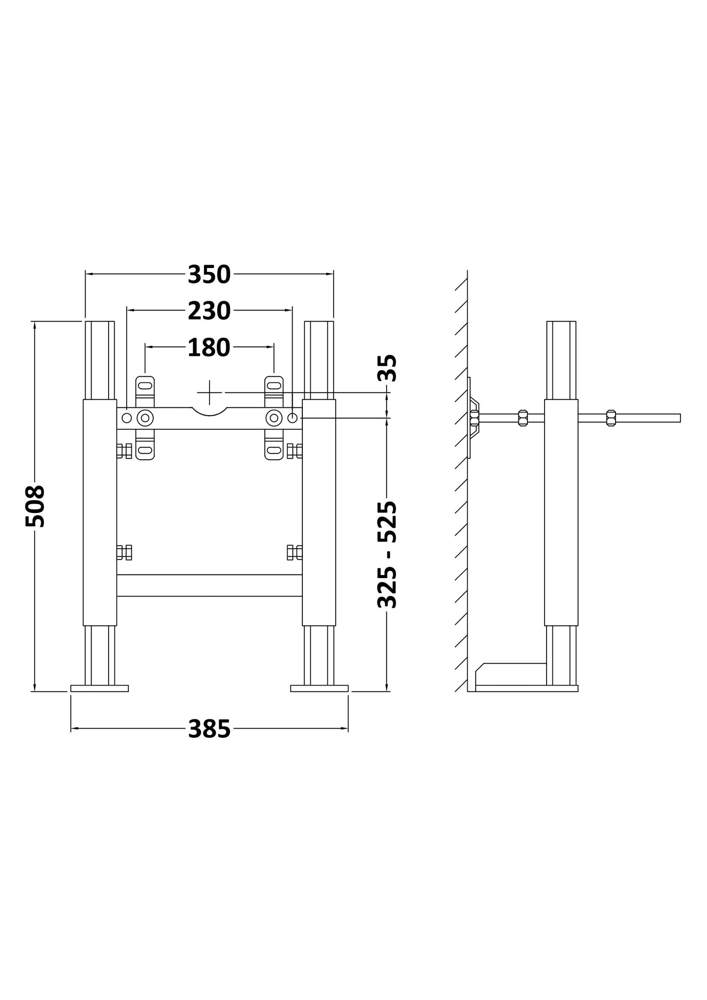 Hudson Reed Standard Wall Frame