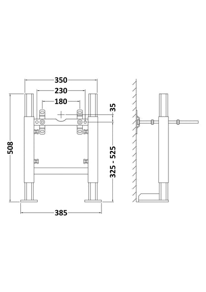 Hudson Reed Standard Wall Frame