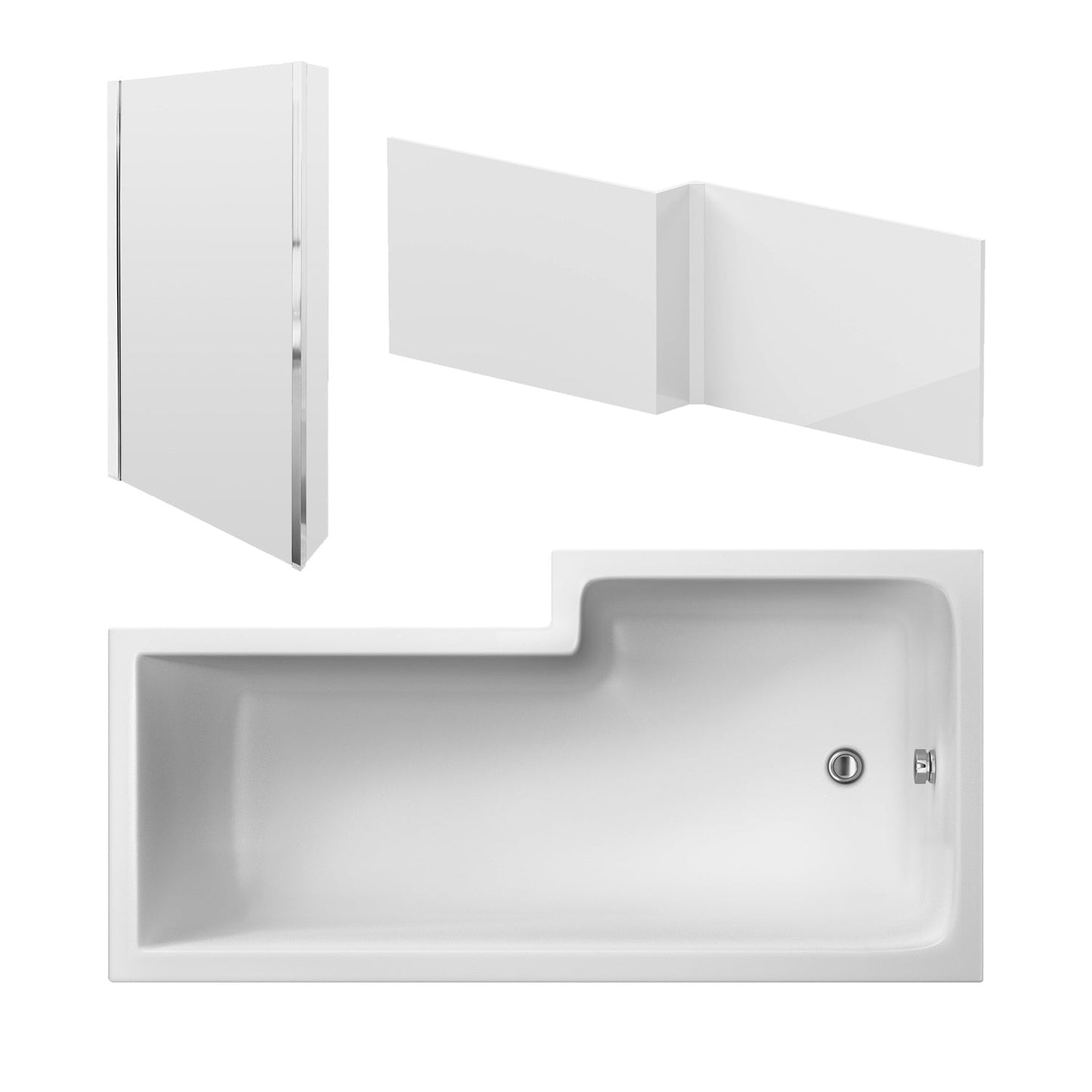 Nuie Square Shower Bath Set