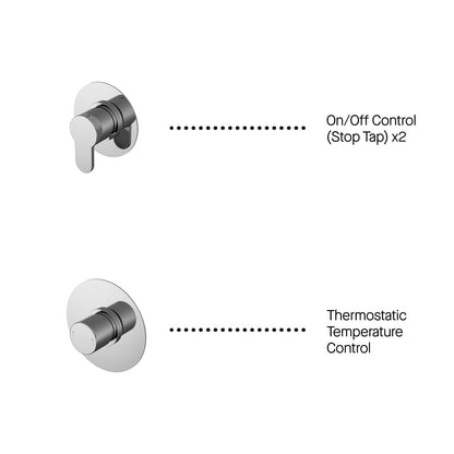 Nuie Arvan 2 Outlet Arvan Double Bundle With Stop Taps