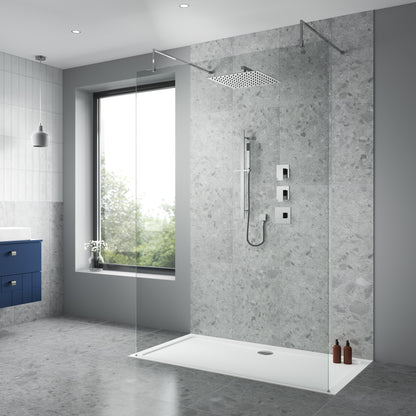 Nuie Windon Spa Square 2 Outlet Shower Pack With Stop Tap & Diverter