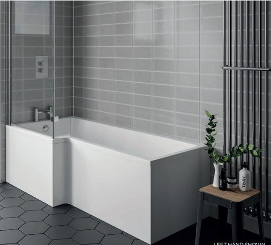 Kartell Koncept L Shaped Elite Shower Bath Screen