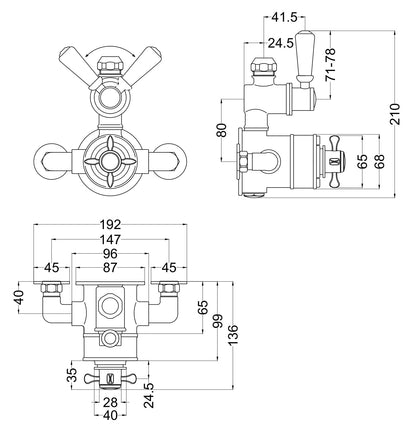 Nuie Selby Exposed Shower Valve