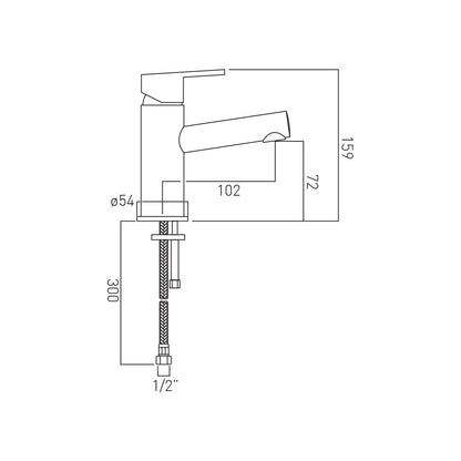 Vado Sense Single Lever Mono Basin Mixer