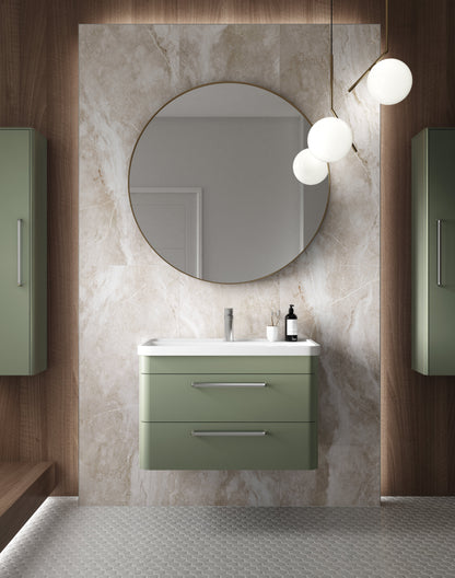 Hudson Reed Solar Wall Hung 600mm Fern Green Cabinet & Basin