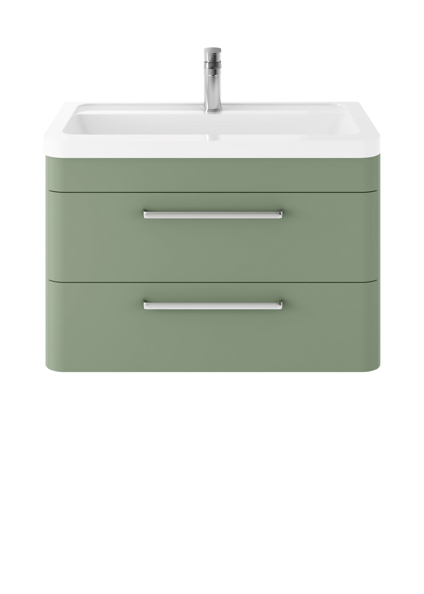 Hudson Reed Solar Wall Hung 600mm Fern Green Cabinet & Basin