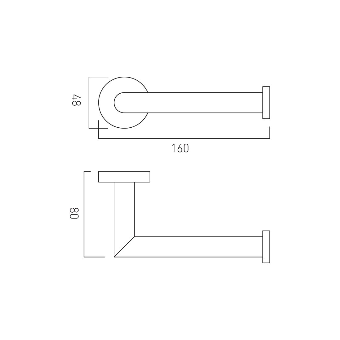 Vado Spa Knurled Open Paper Holder