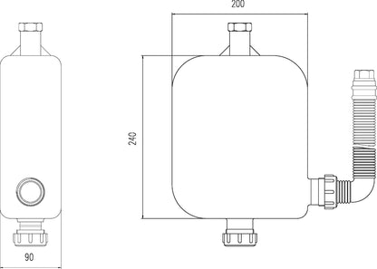 Hudson Reed 4 Tap Hole Hose Retainer