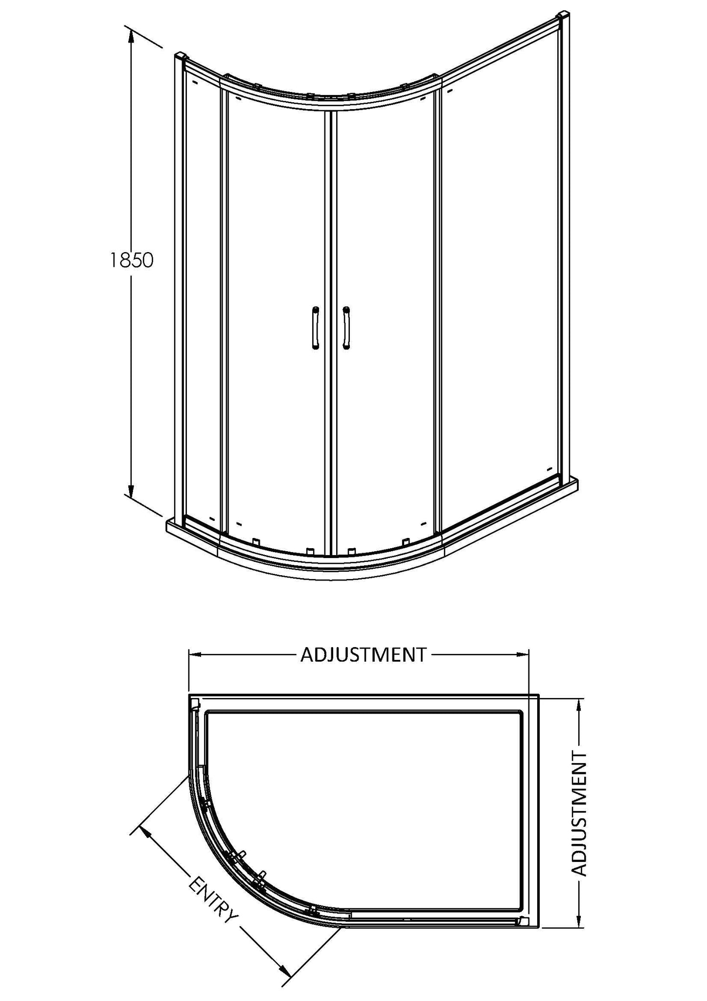 Nuie Ella Offset Quad Enclosure