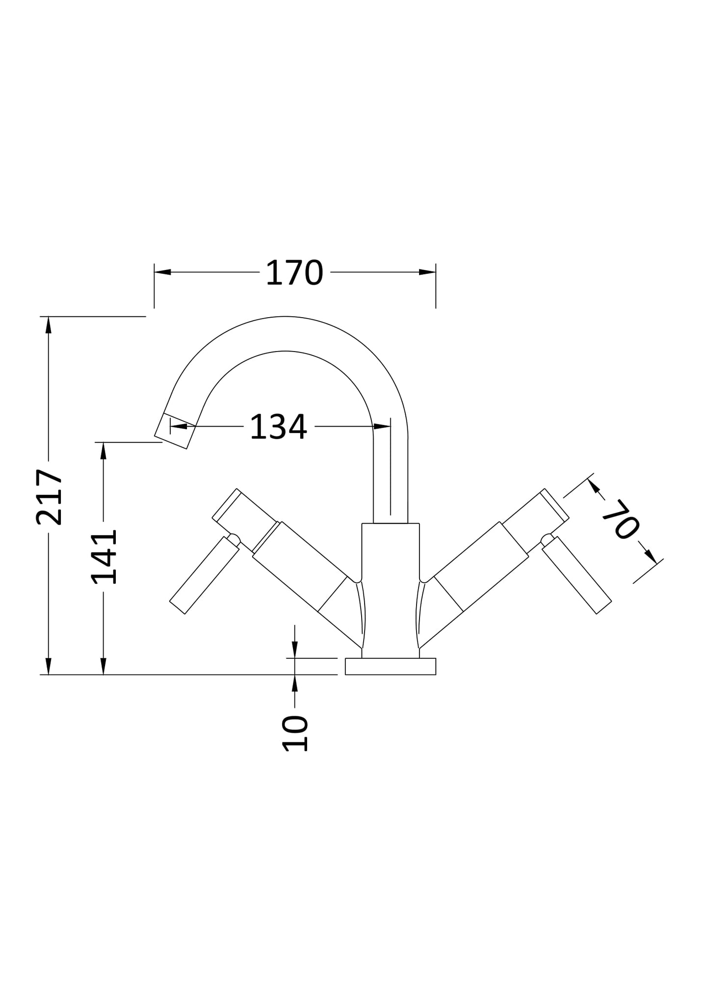 Hudson Reed Tec Mono Basin Mixer